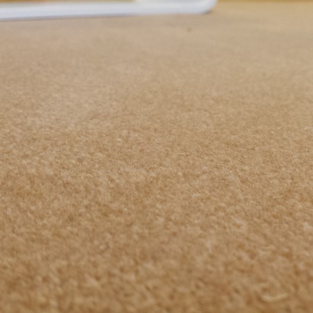 Tapis sur mesure Rond en laine Camel gamme Velvet finition surjet Tapis sur mesure Rond en laine Camel gamme Velvet finition surjet