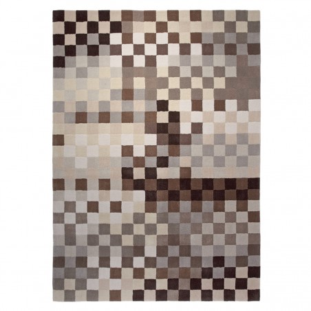 Tapis Pixel beige, gris et chocolat par Esprit Home