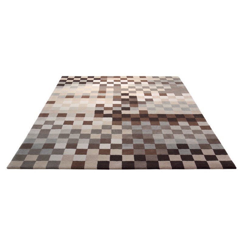 Tapis Pixel beige, gris et chocolat par Esprit Home