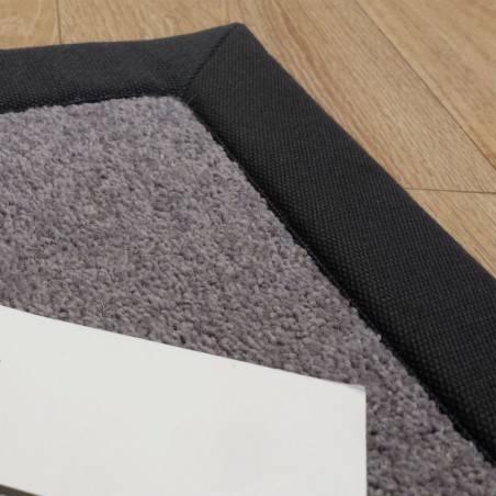 Tapis sur mesure gris en laine gansé coton par Tapis Chic Collection Tapis sur mesure gris en laine gansé coton par Tapis Chic Collection