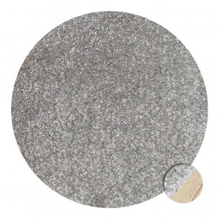 Tapis rond sur-mesure gris clair par Tapis Chic Collection