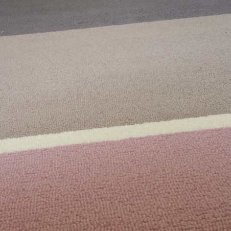 Tapis Esprit Home en acrylique rose, taupe et sable Tapis Esprit Home en acrylique rose, taupe et sable