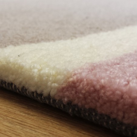 Tapis Esprit Home en acrylique rose, taupe et sable Tapis Esprit Home en acrylique rose, taupe et sable