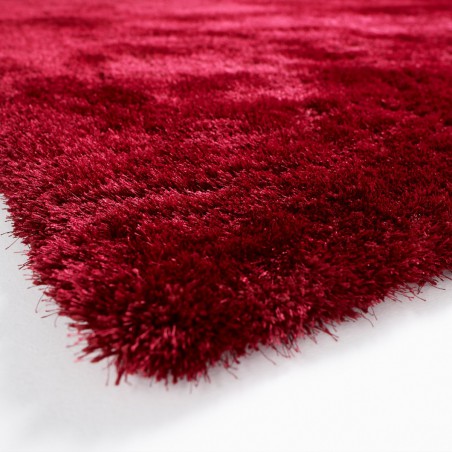Tapis shaggy rouge-bordeaux en polyester par Tapis Chic Collection Tapis shaggy rouge-bordeaux en polyester par Tapis Chic Collection
