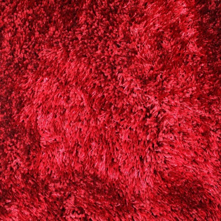 Tapis shaggy rouge-bordeaux en polyester par Tapis Chic Collection Tapis shaggy rouge-bordeaux en polyester par Tapis Chic Collection
