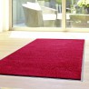 Paillasson rouge uni lavable en machine par Tapis Chic Collection