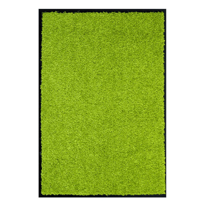 Paillasson Vert Uni Lavable en Machine - TAPIS CHIC COLLECTION