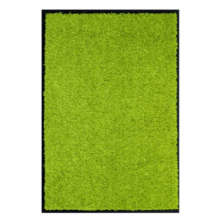 Paillasson vert uni lavable en machine par Tapis Chic Collection