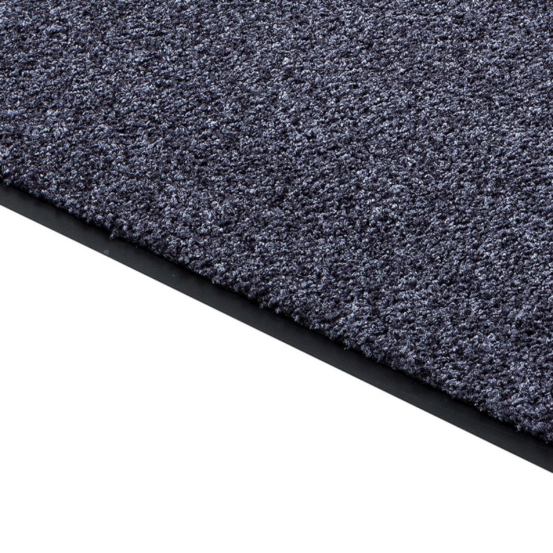 Paillasson gris uni lavable en machine par Tapis Chic Collection