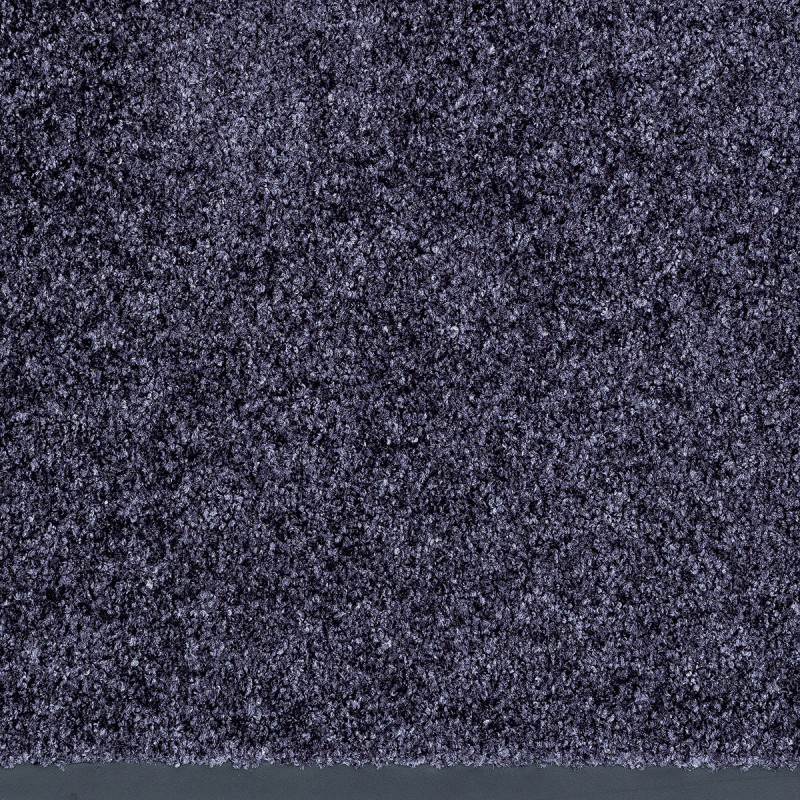 Paillasson gris uni lavable en machine par Tapis Chic Collection