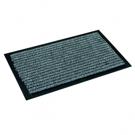 Paillasson bleu à lignes fines par Tapis Chic Collection