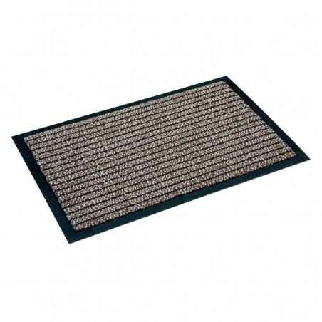 Paillasson marron à lignes fines par Tapis Chic Collection Paillasson marron à lignes fines par Tapis Chic Collection