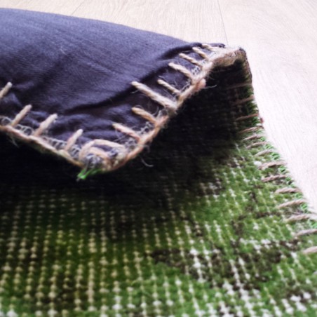 Tapis Patchwork Kilim Up-Cycle Vert par Angelo Tapis Patchwork Kilim Up-Cycle Vert par Angelo