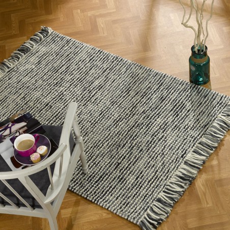 Tapis tissé main Maya gris et écru par Flair Rugs Tapis tissé main Maya gris et écru par Flair Rugs
