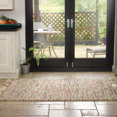 Tapis en laine Maya terracotta et vert par Flair Rugs Tapis en laine Maya terracotta et vert par Flair Rugs