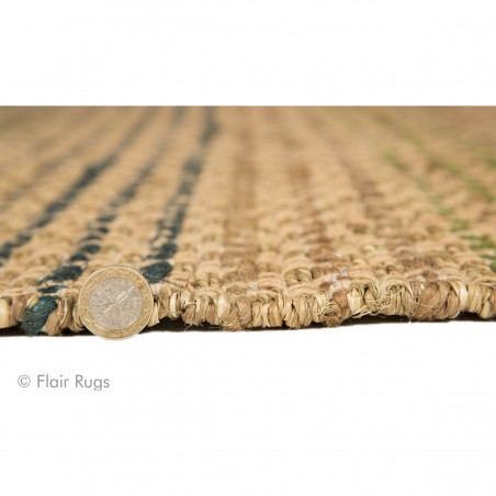 Tapis en jute Natural Living beige et bleu par Flair Rugs Tapis en jute Natural Living beige et bleu par Flair Rugs