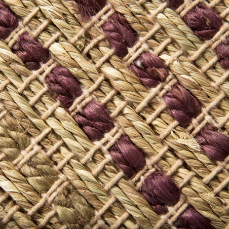 Tapis en jute Natural Living beige et pourpre par Flair Rugs Tapis en jute Natural Living beige et pourpre par Flair Rugs