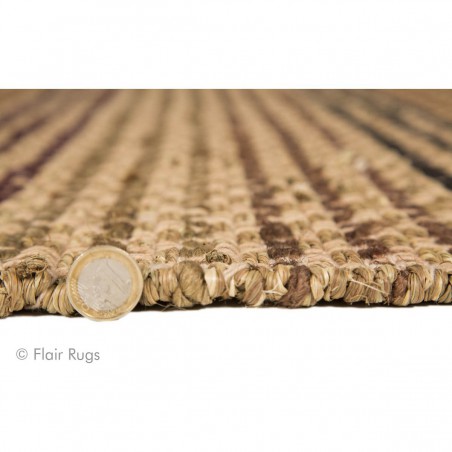 Tapis en jute Natural Living beige et pourpre par Flair Rugs Tapis en jute Natural Living beige et pourpre par Flair Rugs