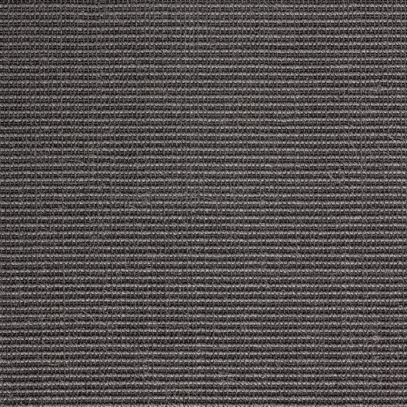 Tapis sur-mesure en sisal gansé gris