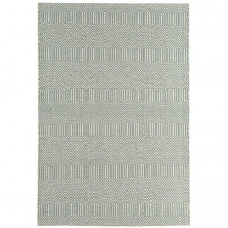 Tapis graphique tissé bleu vert céladon par Joseph Lebon Tapis graphique tissé bleu vert céladon par Joseph Lebon