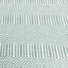 Tapis graphique tissé bleu vert céladon par Joseph Lebon Tapis graphique tissé bleu vert céladon par Joseph Lebon