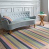 Tapis en laine tissé à la main rayures multicolores par Ligne Pure Tapis en laine tissé à la main rayures multicolores par Ligne Pure