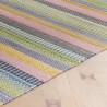 Tapis en laine tissé à la main rayures multicolores par Ligne Pure Tapis en laine tissé à la main rayures multicolores par Ligne Pure