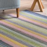 Tapis en laine tissé à la main rayures multicolores par Ligne Pure Tapis en laine tissé à la main rayures multicolores par Ligne Pure