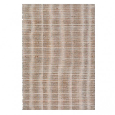 Tapis beige Ligne Pure fait en jute et en coton à la main Tapis beige Ligne Pure fait en jute et en coton à la main