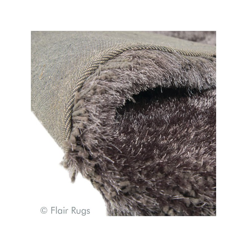 Tapis rectangulaire gris shaggy épais Pearl gris par Flair Rugs