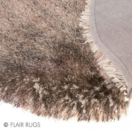 Tapis rectangulaire et rond marron shaggy épais Pearl gris par Flair Rugs Tapis rectangulaire et rond marron shaggy épais Pearl gris par Flair Rugs