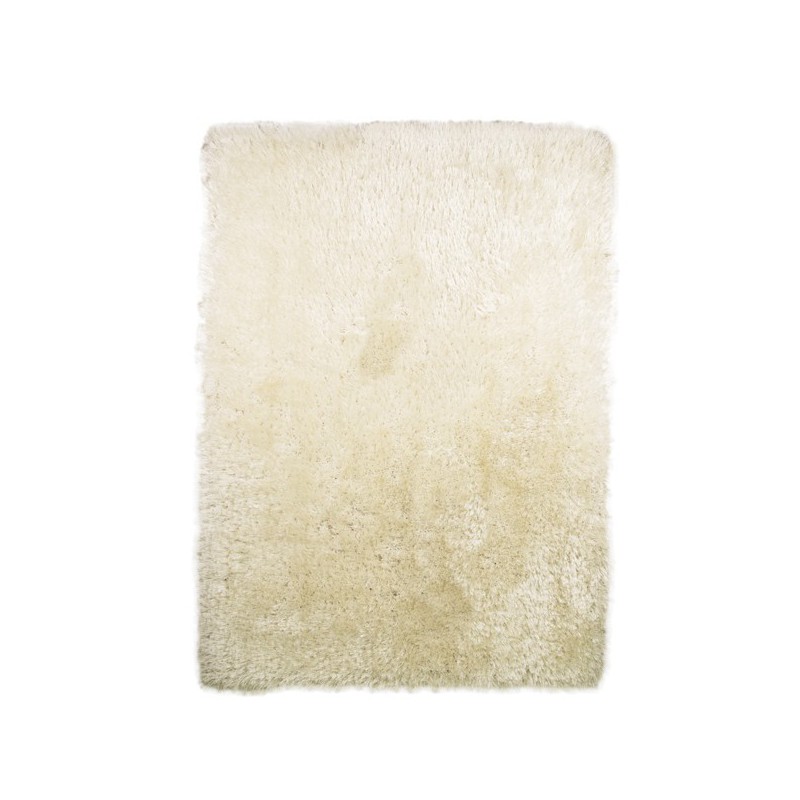 Tapis rectangulaire et rond blanc shaggy épais Pearl blanc par Flair Rugs