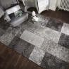 Tapis rectangulaire Patchwork Kilim tons gris Patchwork Chenille par Flair Rugs Tapis rectangulaire Patchwork Kilim tons gris Patchwork Chenille par Flair Rugs