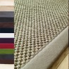 Tapis en sisal gansé tressé nature personnalisable Tigra Tapis en sisal gansé tressé nature personnalisable Tigra