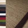 Tapis en jonc de mer finition ganse personnalisable Tapis en jonc de mer finition ganse personnalisable