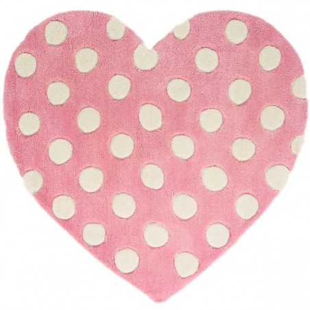 Tapis enfant Coeur Rose par Tapis Chic Collection Tapis enfant Coeur Rose par Tapis Chic Collection