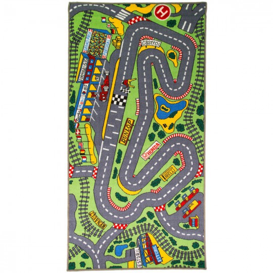 Tapis circuit enfant Formula one par Tapis Chic Collection
