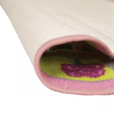 Tapis enfant rose à motifs de ville le Monde des Filles Tapis enfant rose à motifs de ville le Monde des Filles