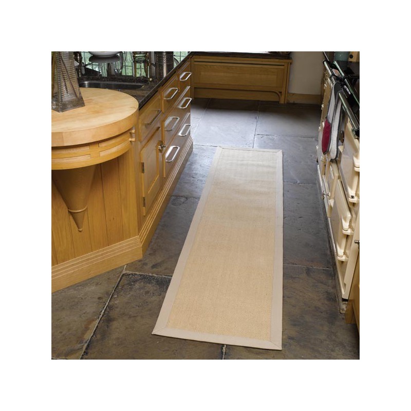 Tapis de couloir rectangulaire Herrinbone beige par Flair Rugs