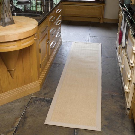 Tapis de couloir rectangulaire Herrinbone beige par Flair Rugs Tapis de couloir rectangulaire Herrinbone beige par Flair Rugs