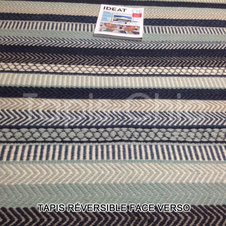 Tapis design bleu Mariko par Linie Design Tapis design bleu Mariko par Linie Design