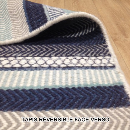 Tapis design bleu Mariko par Linie Design Tapis design bleu Mariko par Linie Design