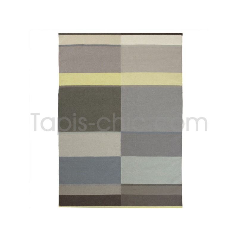 Tapis scandinave tissé Leus Mixed par Linie Design