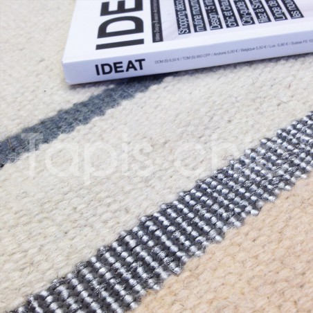 Tapis tissé main Metallum Granite par Linie Design Tapis tissé main Metallum Granite par Linie Design