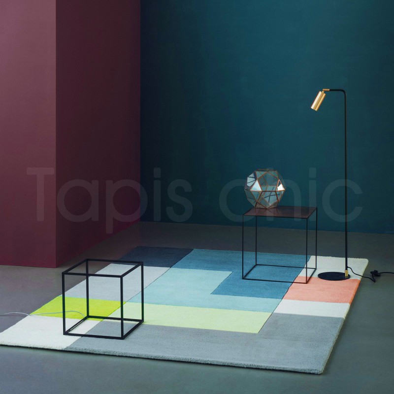 Tapis design Tetris Lime par Linie Design