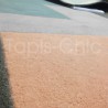 Tapis de salon en laine dans les tons rose marron et vert Tapis de salon en laine dans les tons rose marron et vert