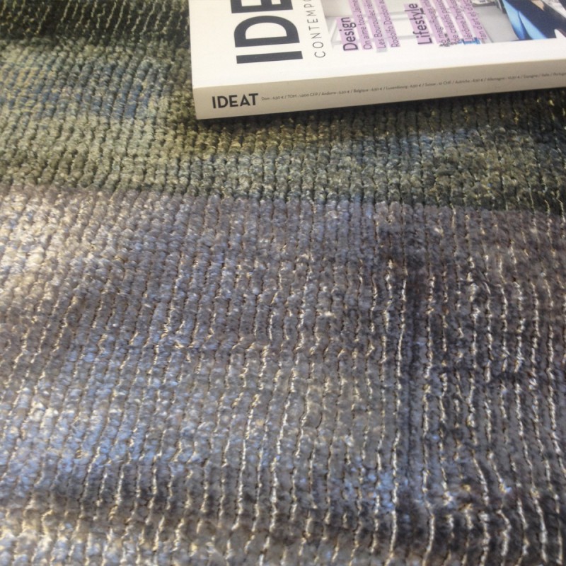 Tapis haut de gamme rouge orangé Combination par Linie Design