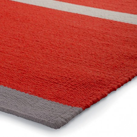 Tapis Tissé Main Simple Stripe Rouge par Esprit Home Tapis Tissé Main Simple Stripe Rouge par Esprit Home