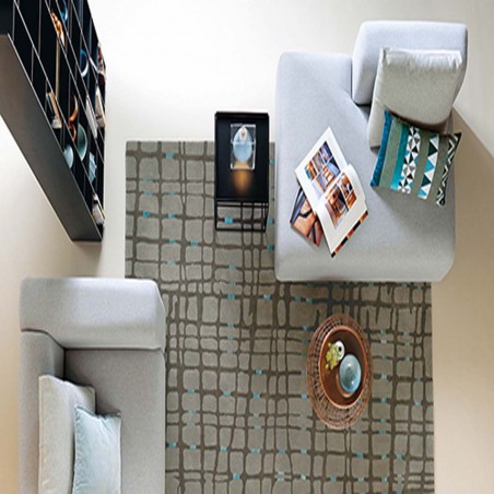 Tapis moderne taupe Grid par Arte Espina Tapis moderne taupe Grid par Arte Espina