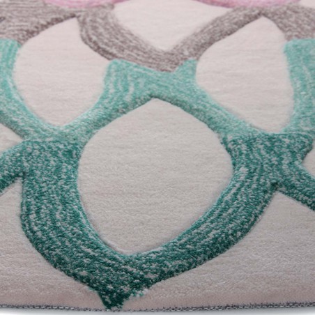 Tapis moderne Lotus Flower bleu par Esprit Home Tapis moderne Lotus Flower bleu par Esprit Home